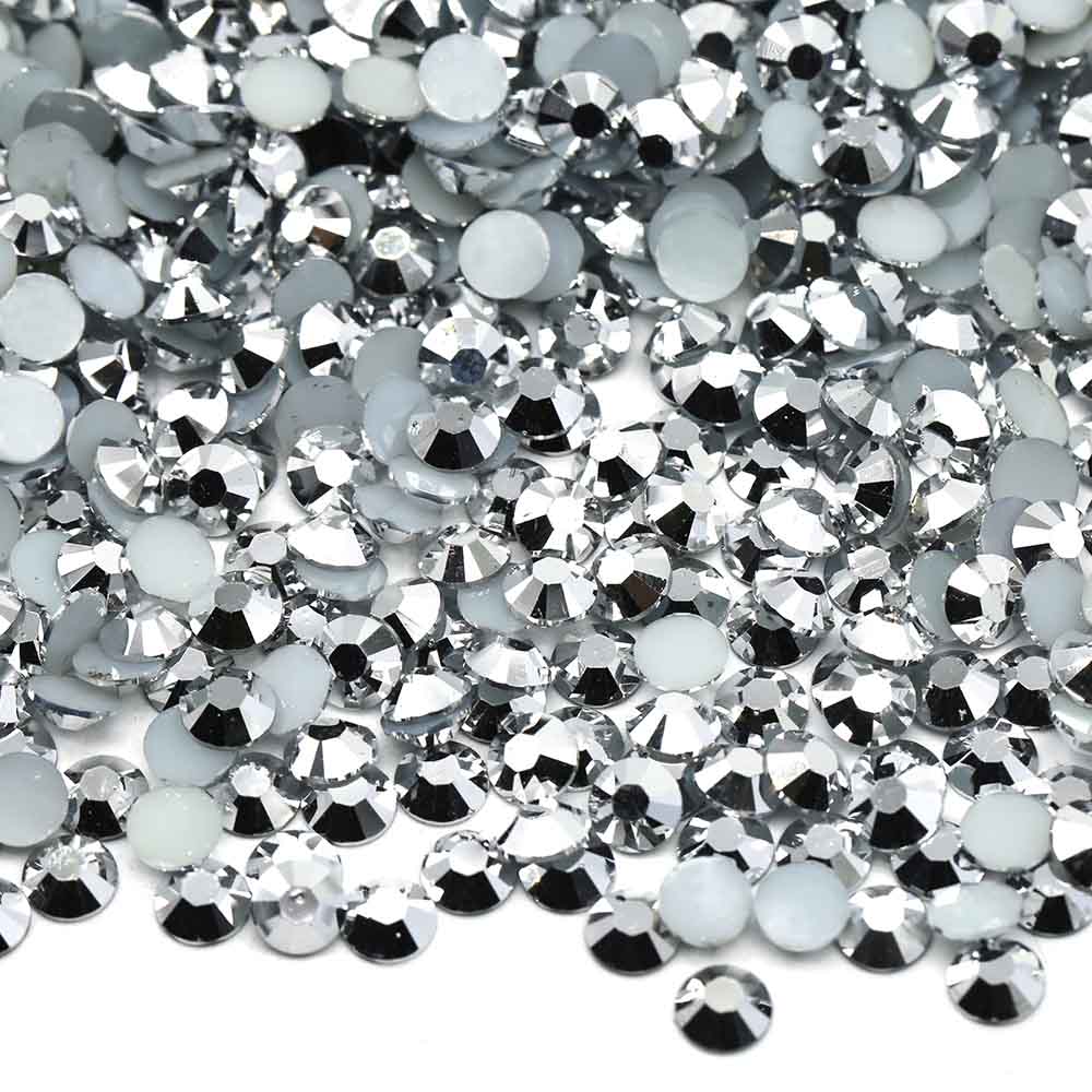 XULIN Rhinestone J07#Silver Color Wholesake Flatback Jelly AB Resin Rhinestone