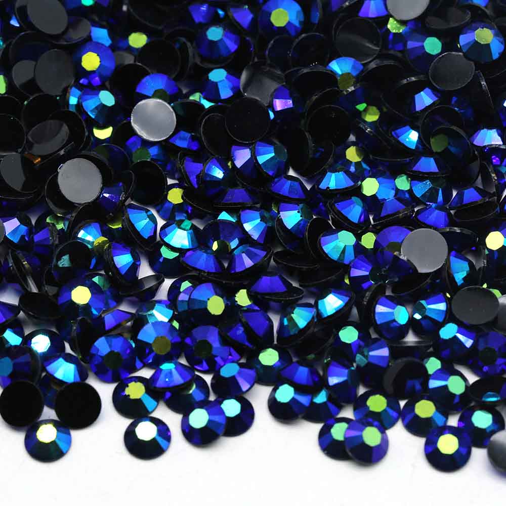 XULIN Rhinestone J10#Plated Purple Color Wholesake Flatback Jelly AB Resin Rhinestone