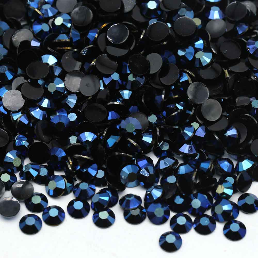 XULIN Rhinestone J11#Plated Blue Color Wholesake Flatback Jelly AB Resin Rhinestone