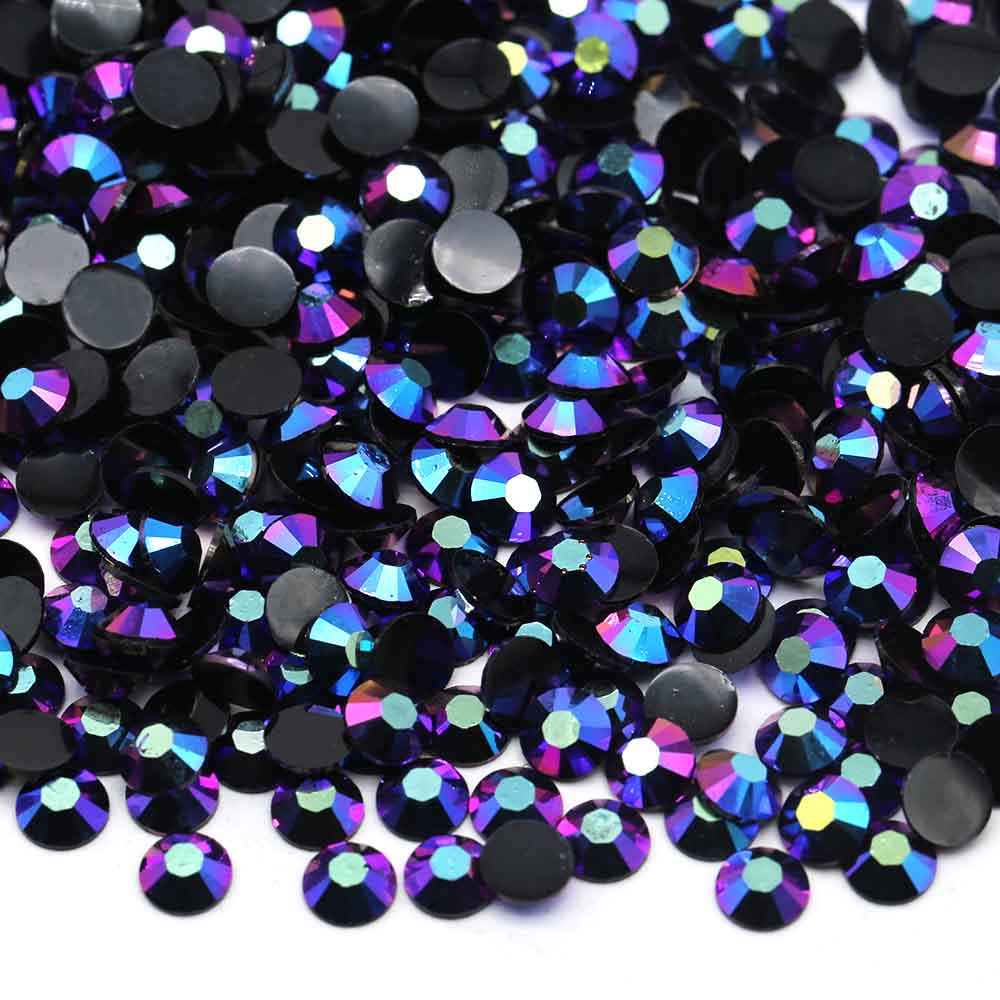 XULIN Rhinestone J13#Rainbow Color Wholesake Flatback Jelly AB Resin Rhinestone