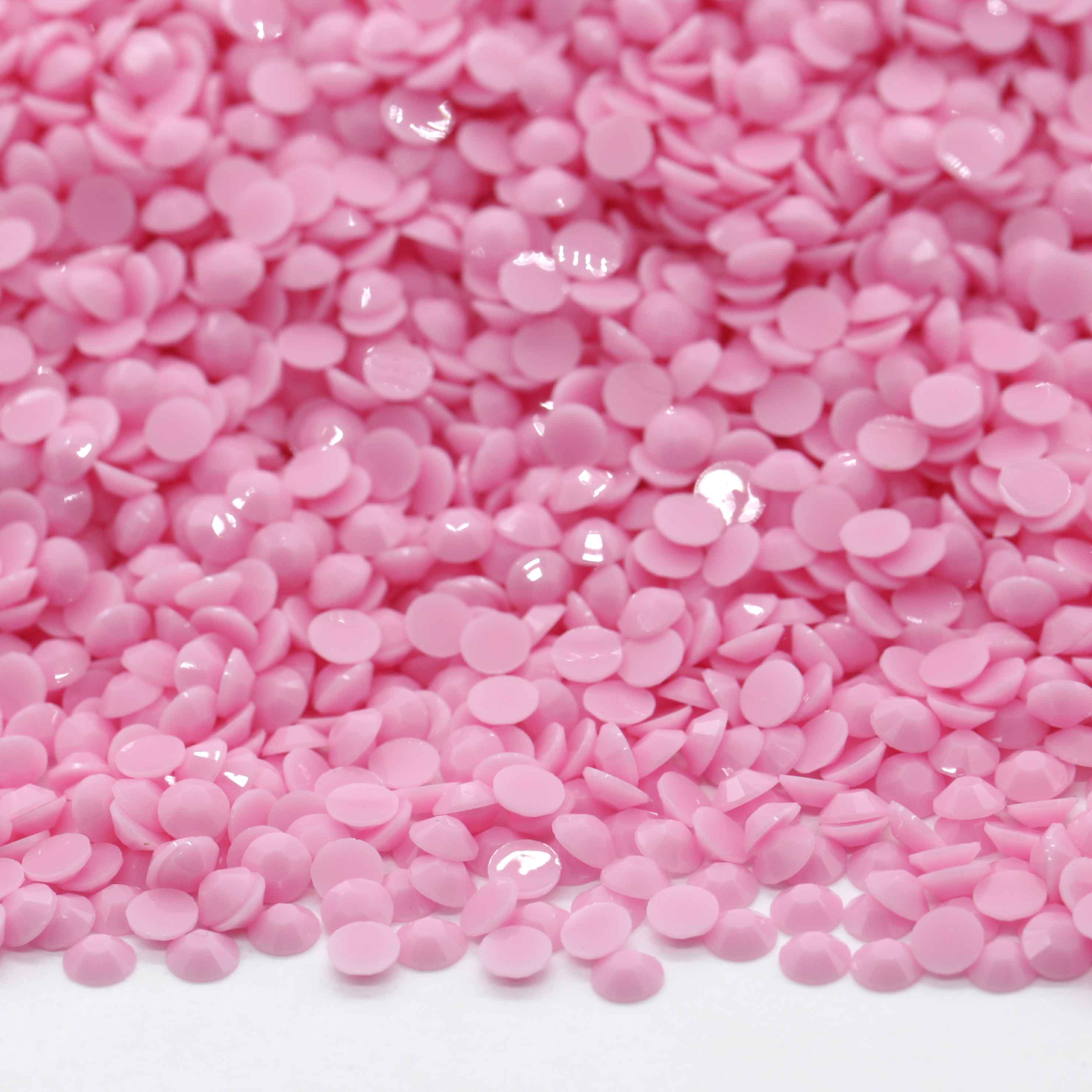 XULIN Rhinestone Candy Color JO1#Baby Pink Flatback Jelly Solid Resin Wholesale Rhinestone