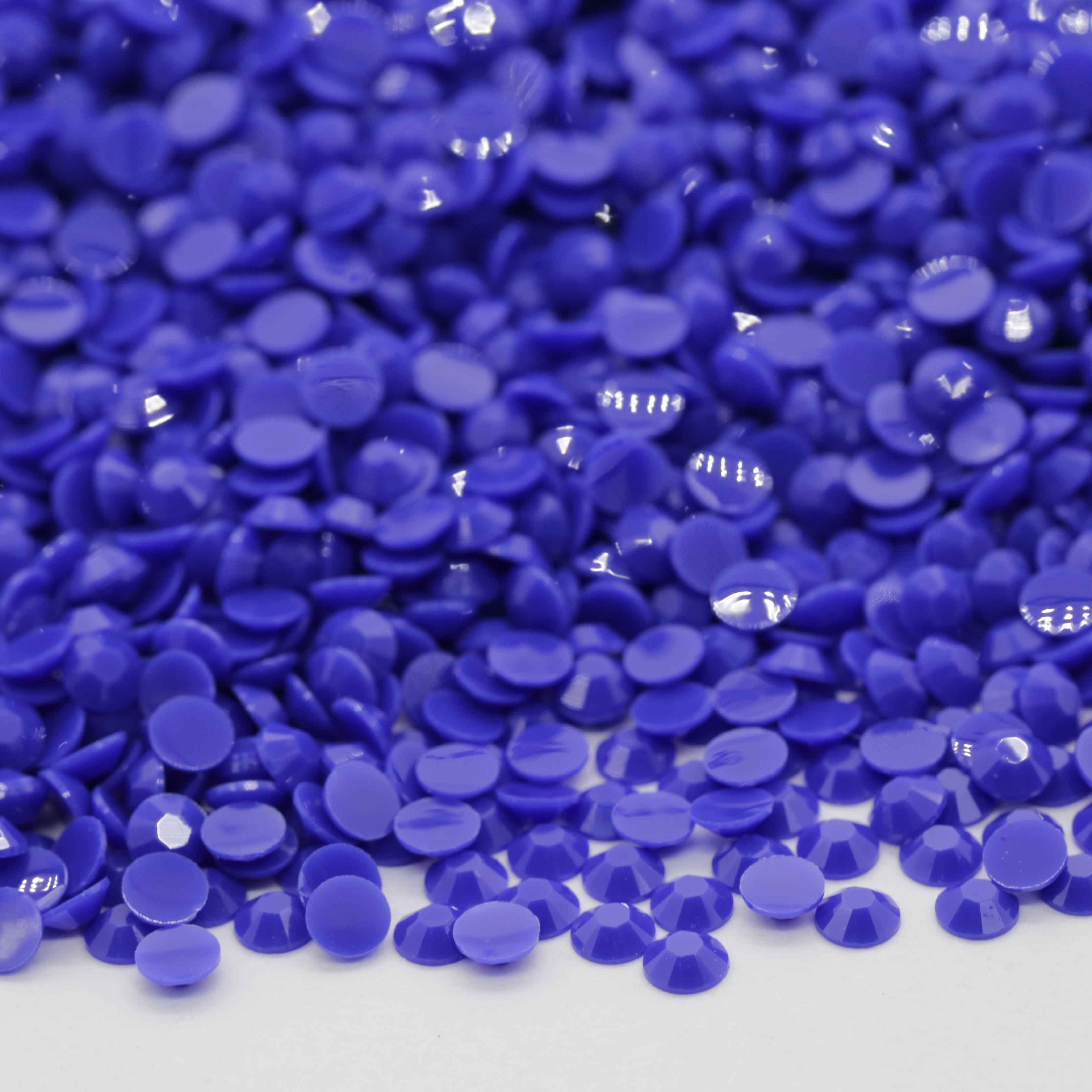 XULIN Rhinestone Candy Color JO8#Sapphire Flatback Jelly Solid Resin Wholesale Rhinestone