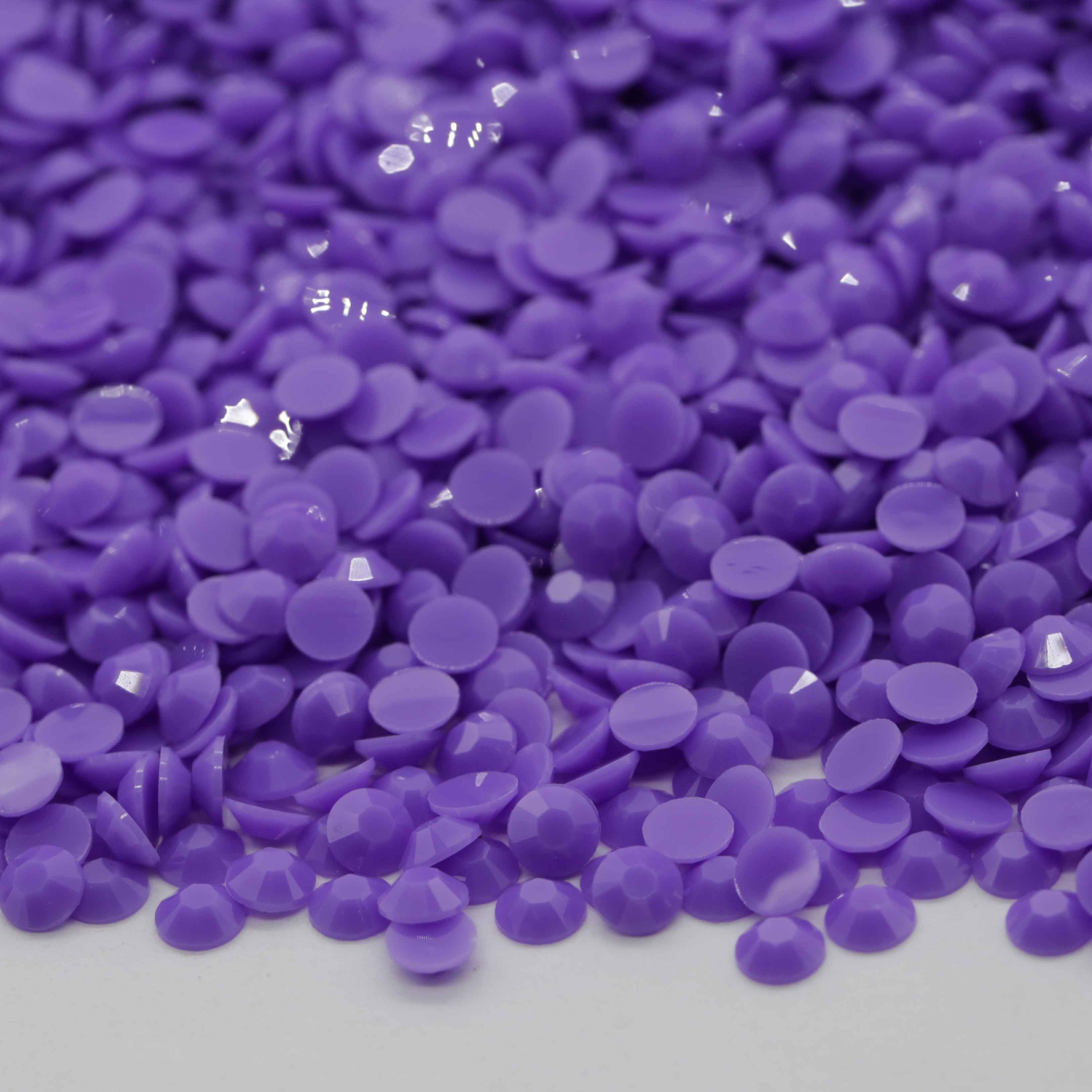 XULIN Rhinestone Candy Color JO9#Amethyst Flatback Jelly Solid Resin Wholesale Rhinestone