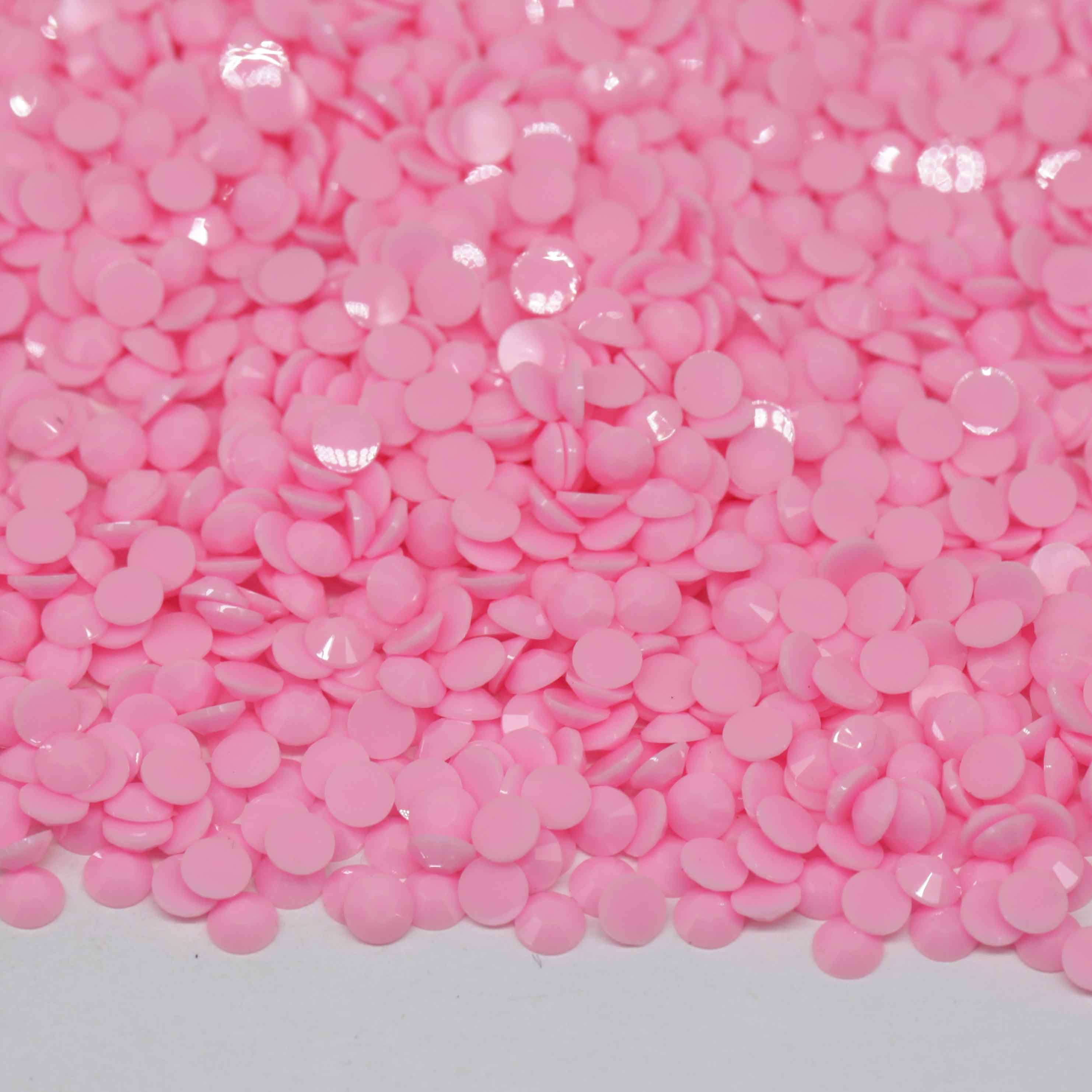 XULIN Rhinestone Candy Color JO12# Lt.Pink Flatback Jelly Solid Resin Wholesale Rhinestone