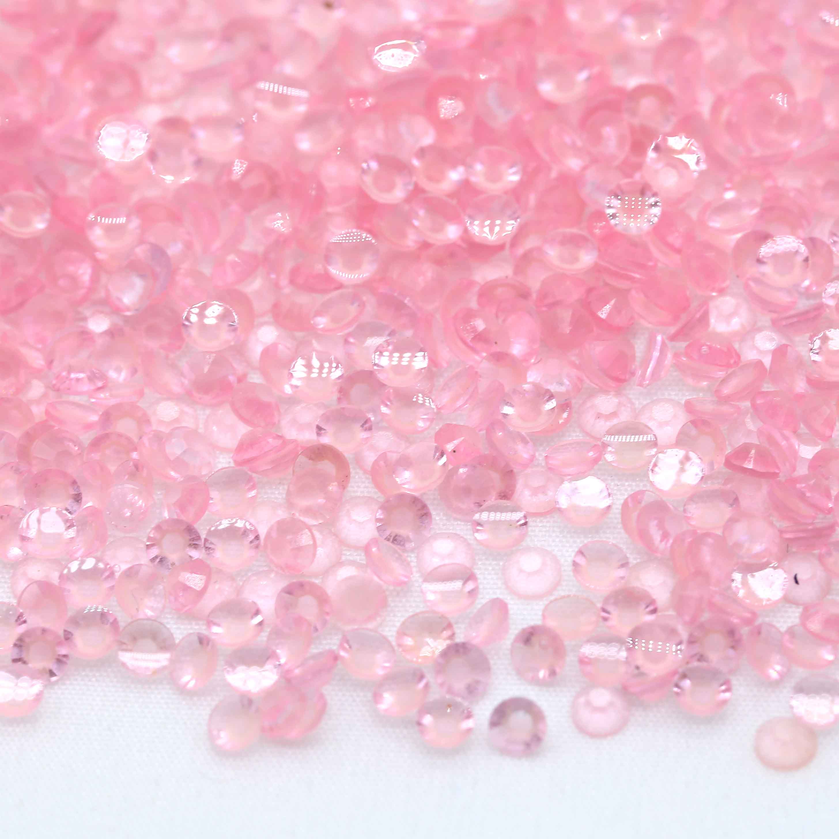 XULIN Rhinestone TL04#Lt.Rose Color Wholesake Luminous Transparent Bottom Resin Rhinestone