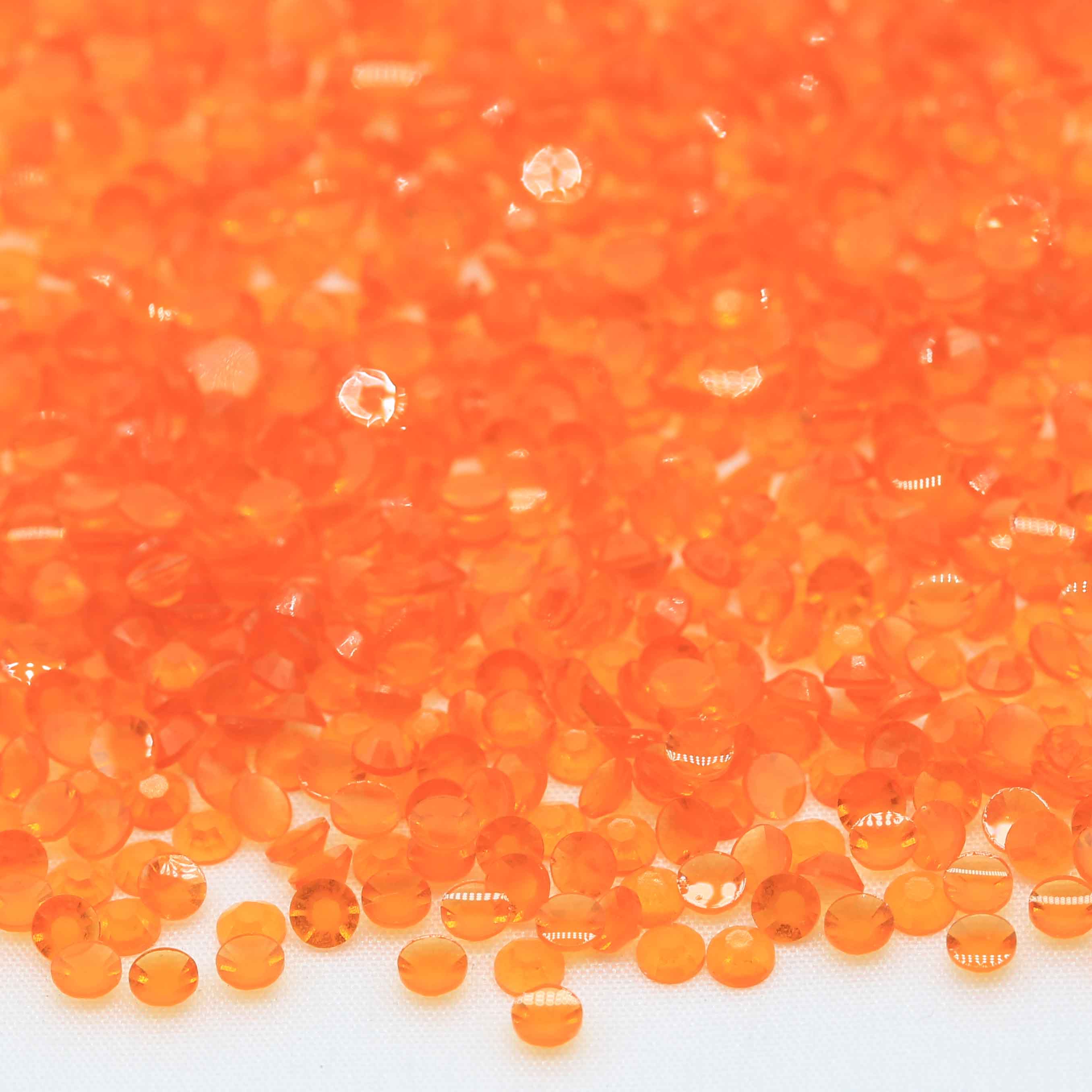 XULIN Rhinestone TL05#Orange Color Wholesake Luminous Transparent Bottom Resin Rhinestone