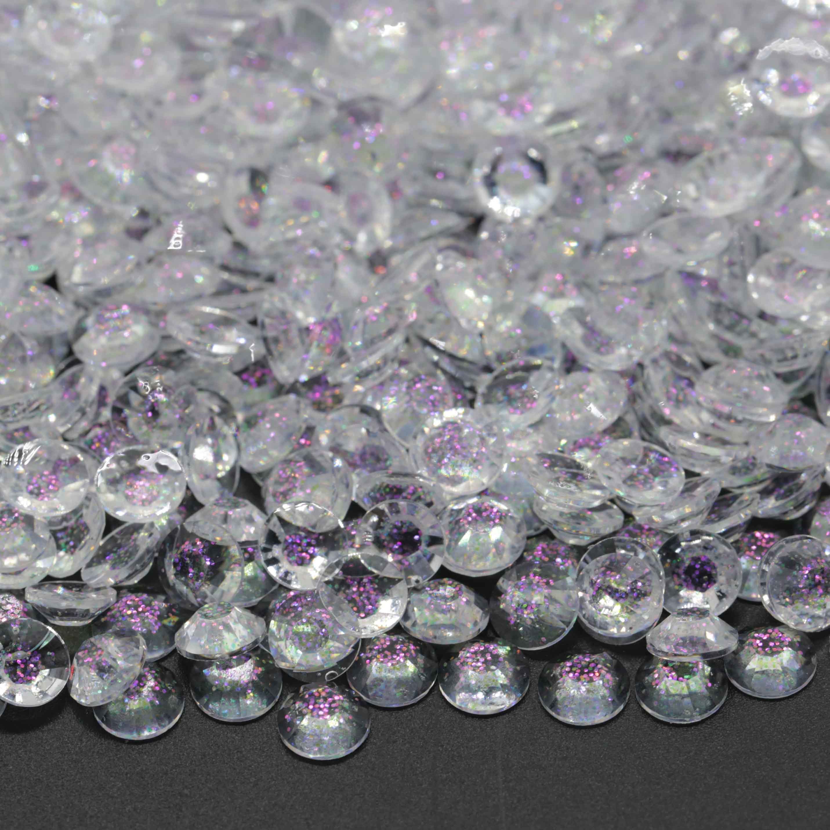 XULIN Rhinestone RG01# Galaxy Pearlescent Flatback Galaxy Resin Rhinestone