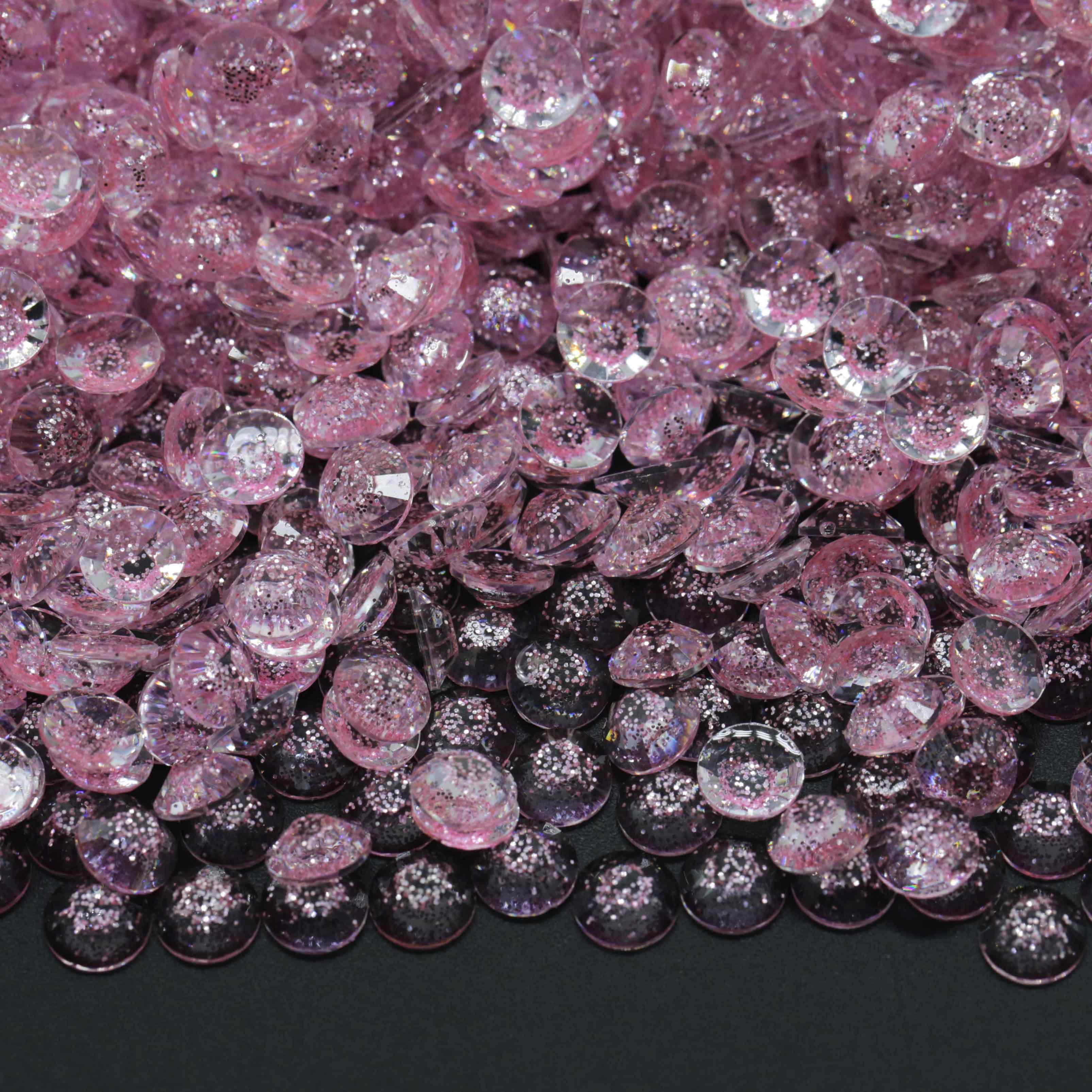 XULIN Rhinestone RG07# Galaxy Lt.Pink Flatback Galaxy Resin Rhinestone