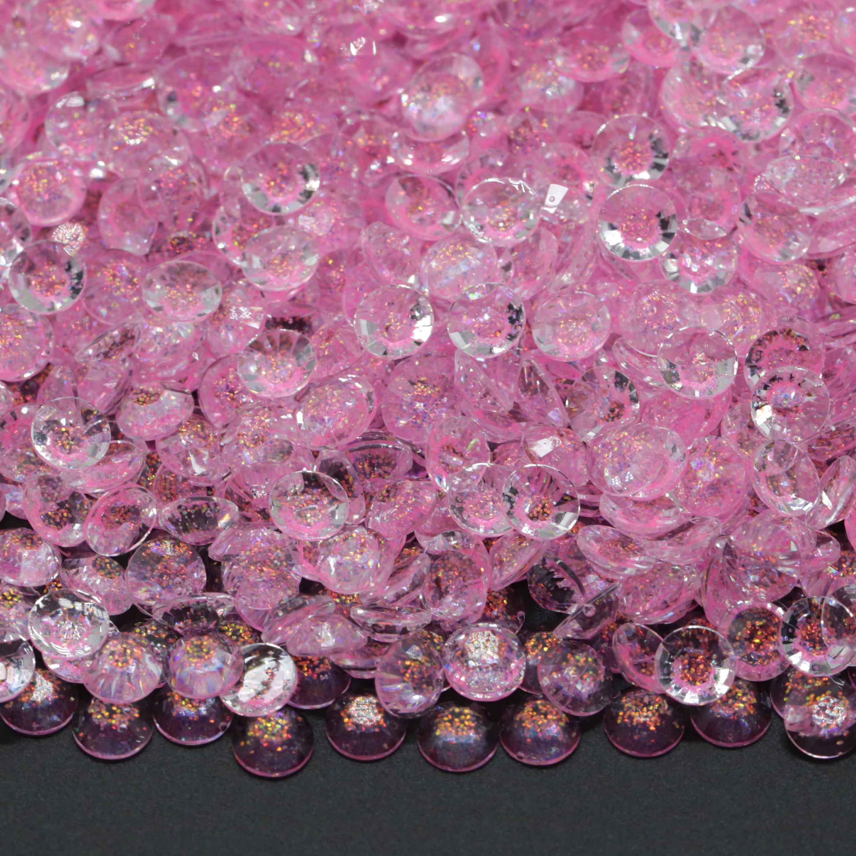 XULIN Rhinestone RG08# Galaxy Baby Pink Flatback Galaxy Resin Rhinestone