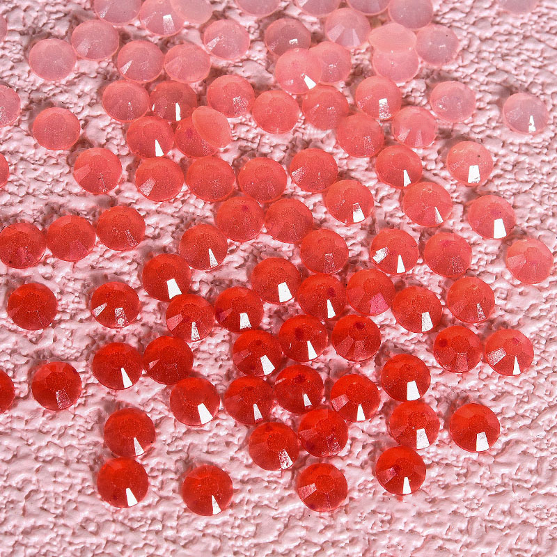 XULIN Rhinestone RC01# Siam Flatback Temperature Change Resin Rhinestone