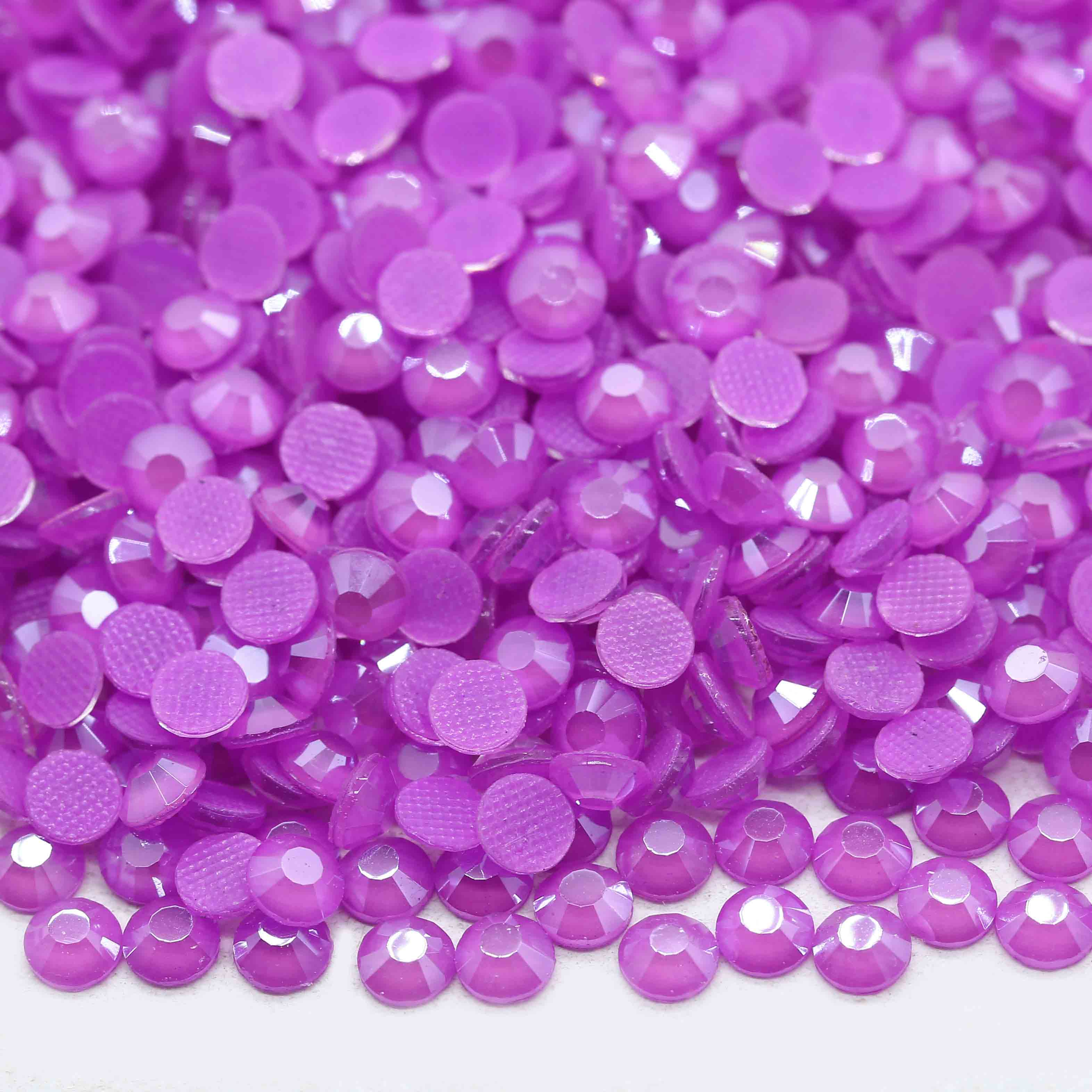 Xulin Wholesale H126#Mocca Purple Color Glass HotFix Rhinestone 