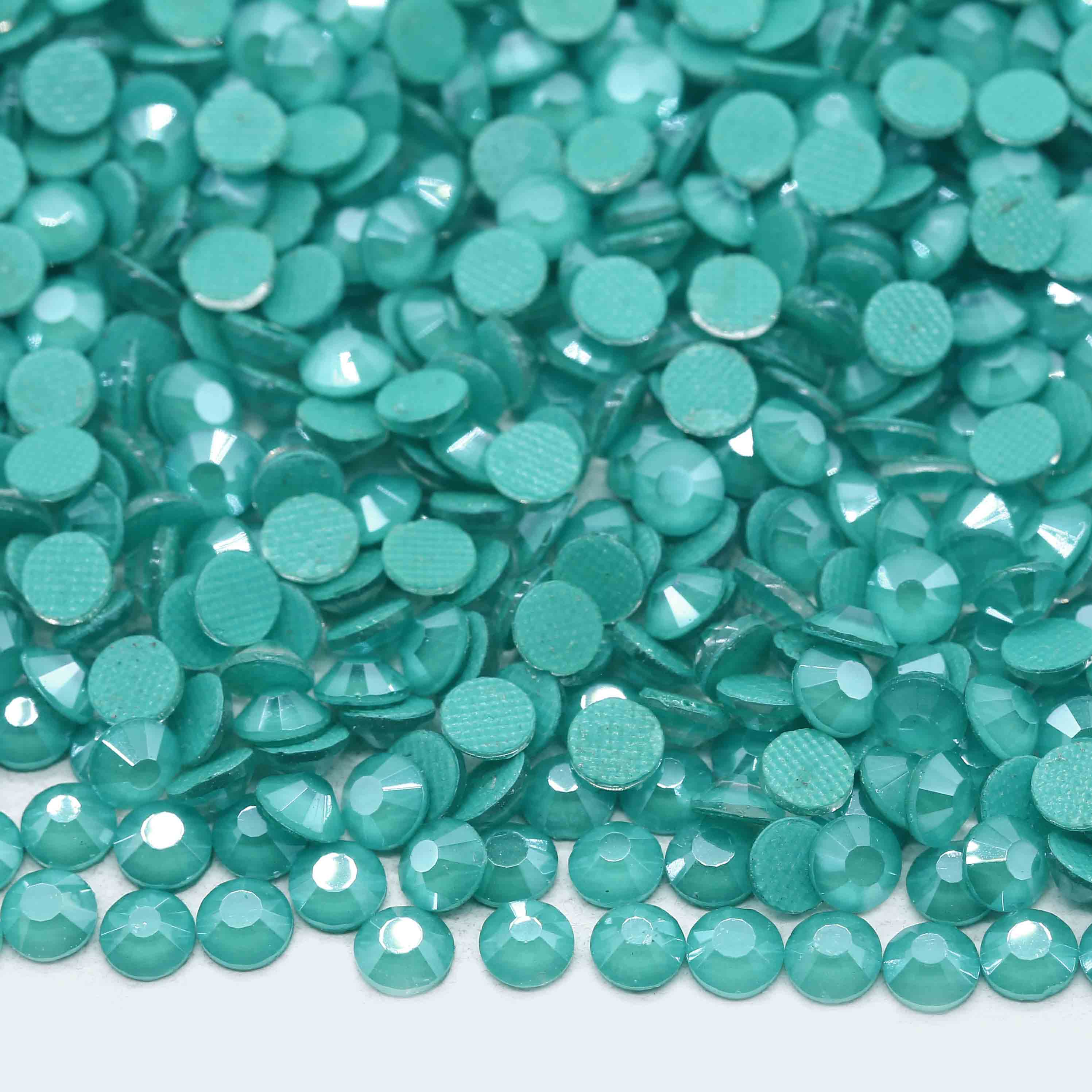 Xulin Wholesale H127#Mocca Turquoise Color Glass HotFix Rhinestone 