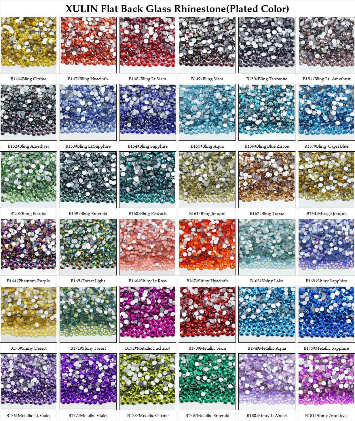 XULIN Flat Back Glass Rhinestone(Plated Color) 4.jpg