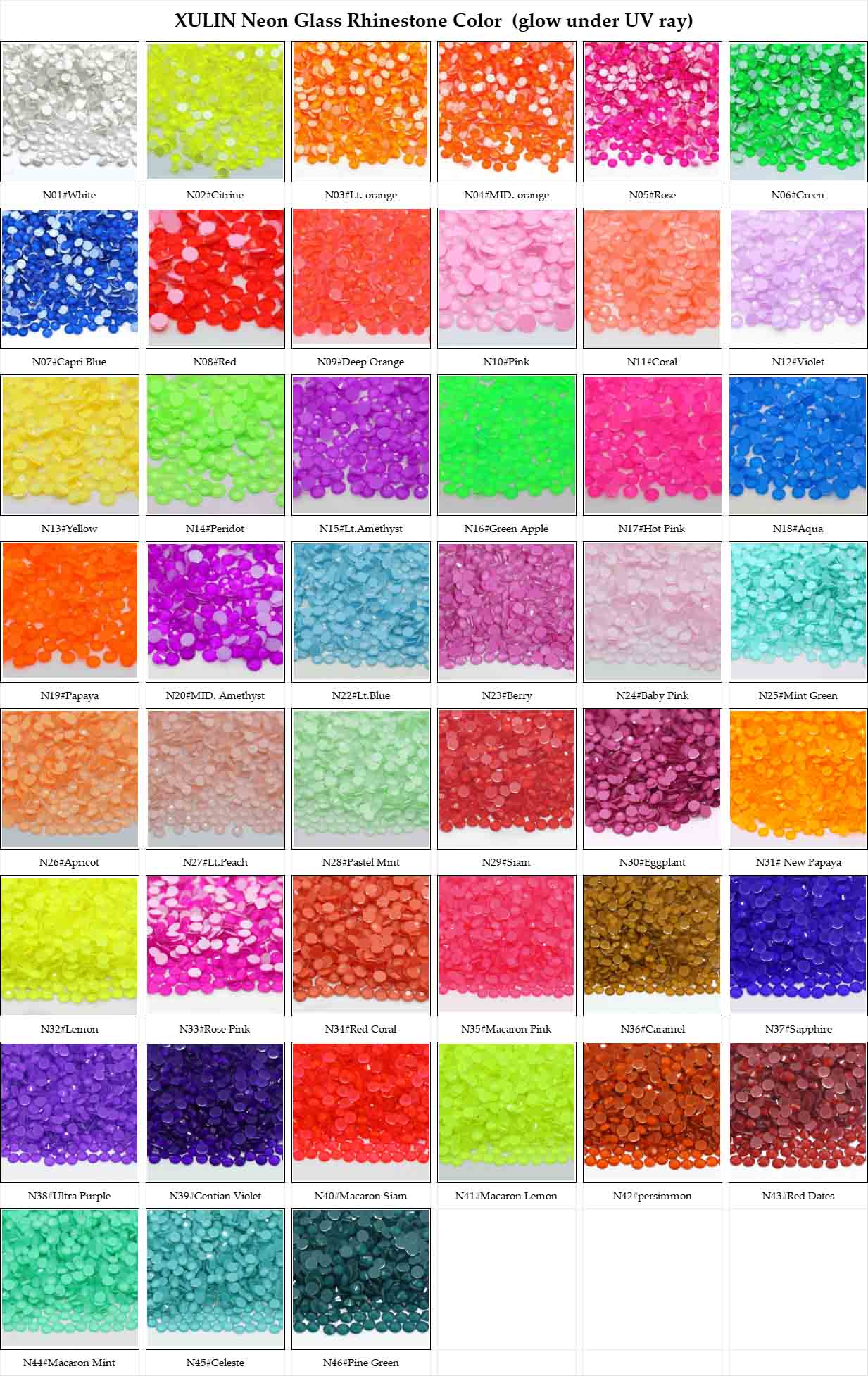 XULIN Neon Glass Rhinestone Color (glow under UV ray).jpg