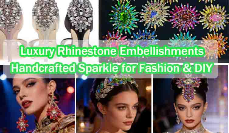 Luxury Rhinestone Embellishments - Handc