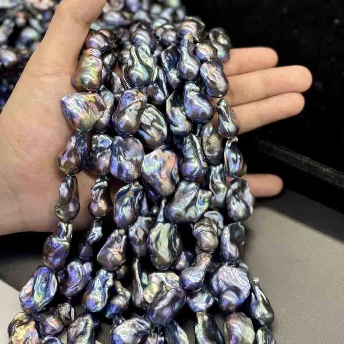 Xulin Natural Irregular Shape 15x20mm 18x25mm Peacock Gray Pink Purple White Baroque Freshwater Pear